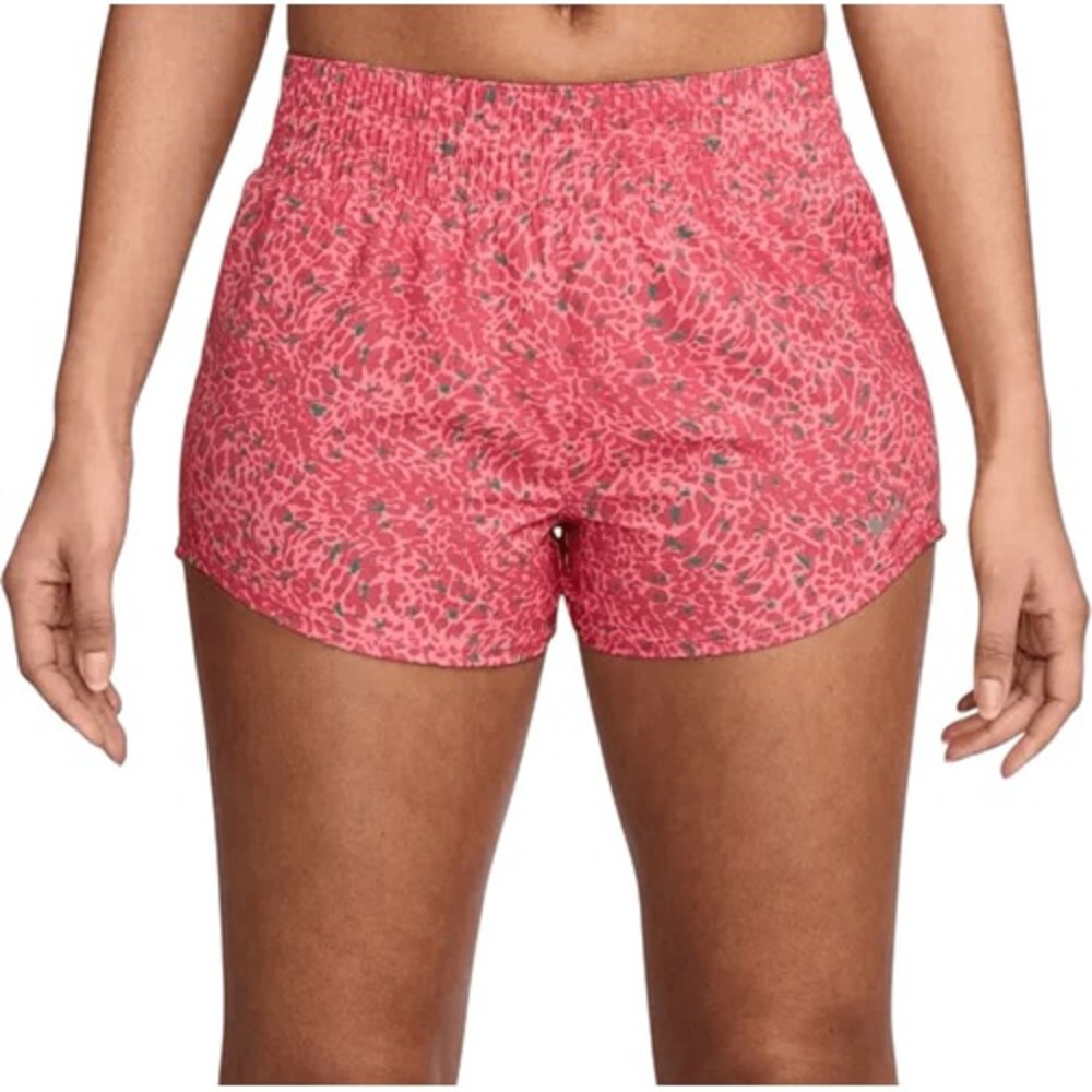 Nike One Shorts Women's Dri-FIT Mid-Rise 3" Lined Size Extra Small XS in Coral